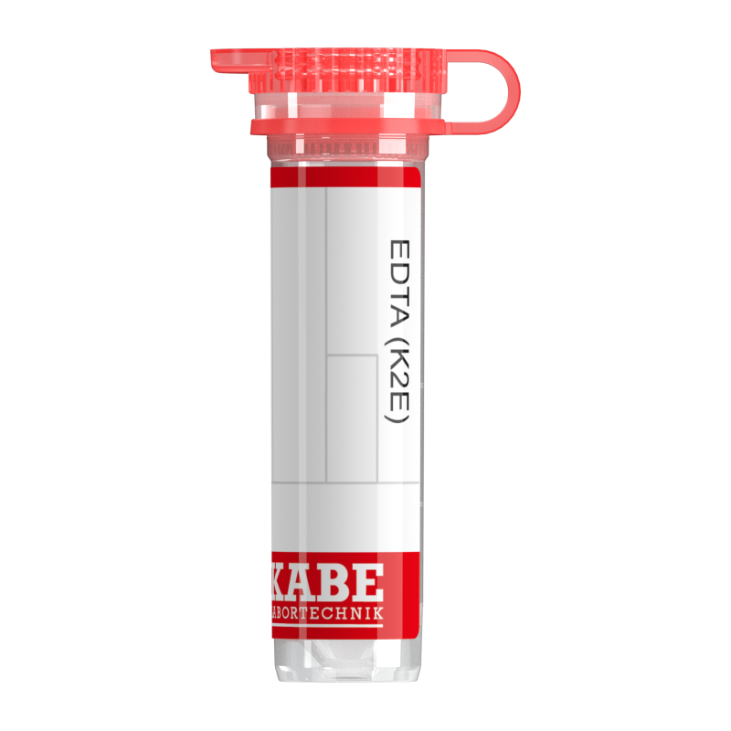 Probenröhren für hämatologische Unters. EDTA 40 A Standrand grad. EDTA-Etikett