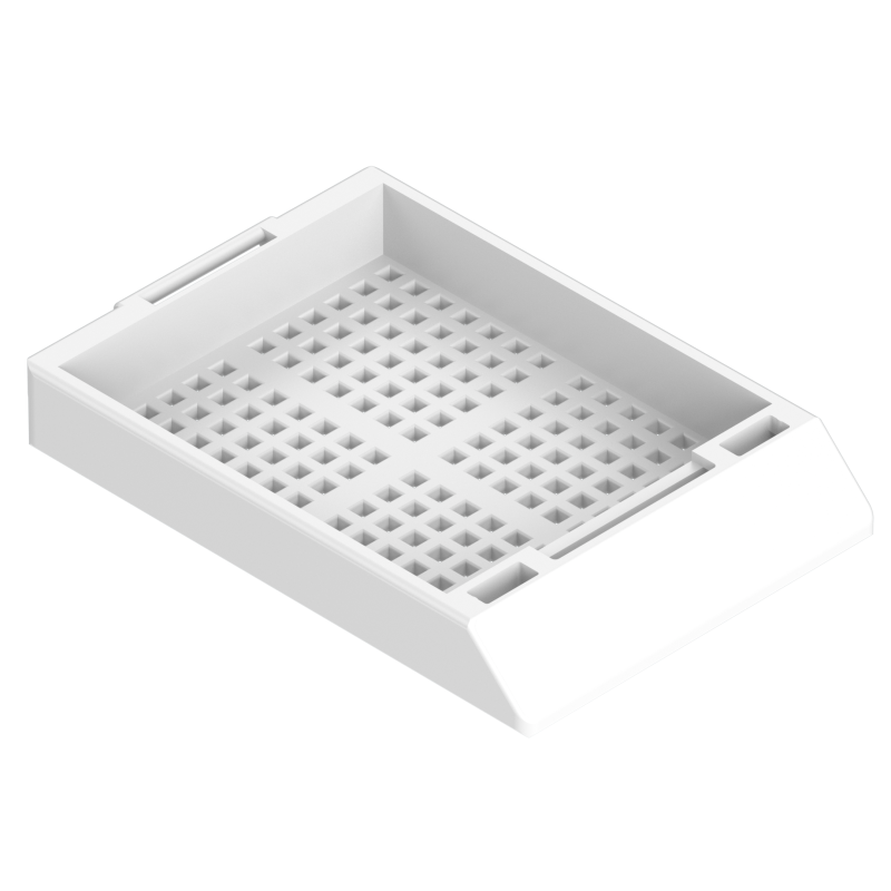 Einbettkassetten - Biopsie weiß ohne Deckel