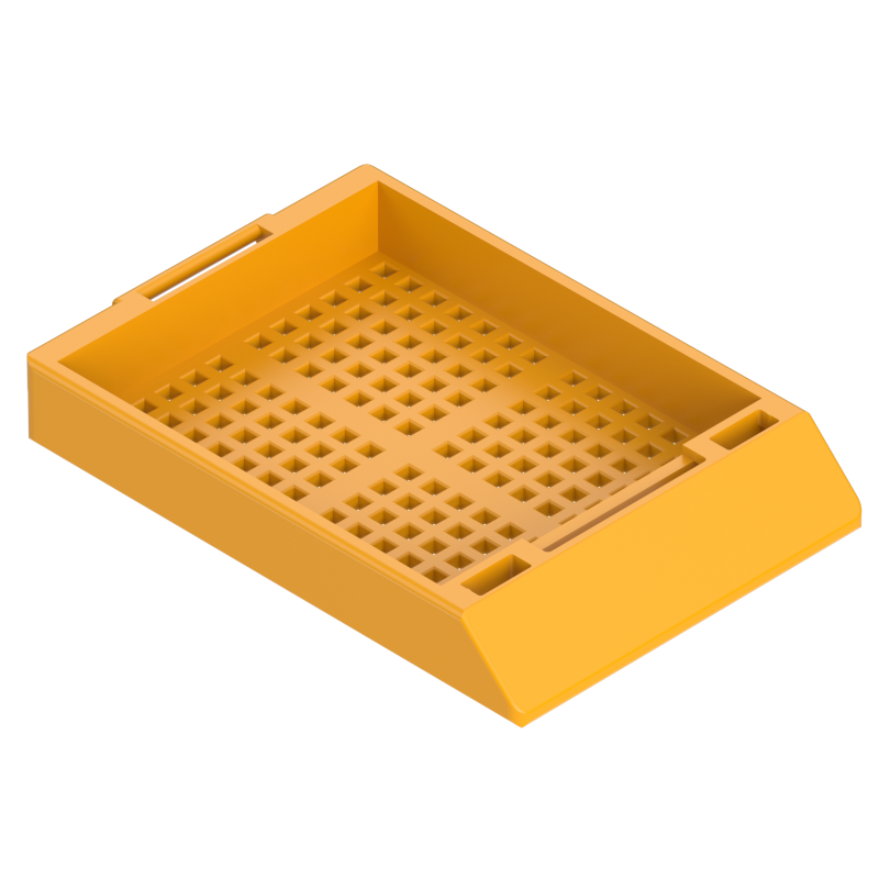 Einbettkassetten - Biopsie hellorange ohne Deckel