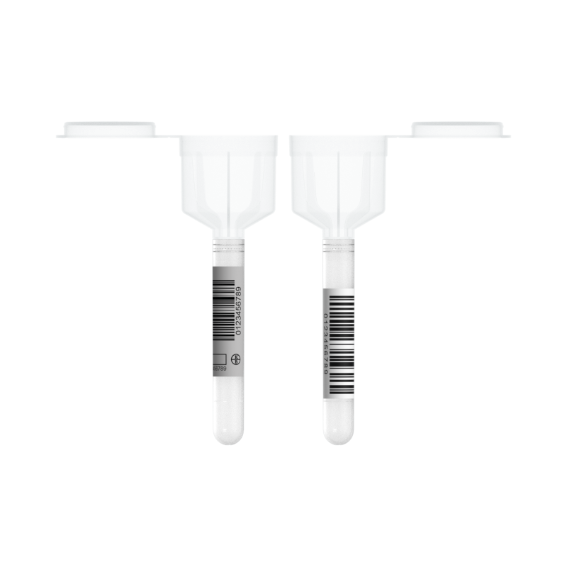 Fleischsafttrichter mit individuellem Barcode-Etikett