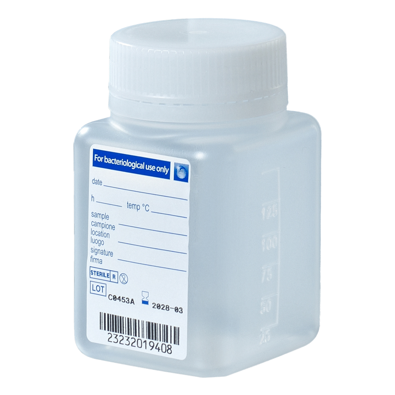 Gefäße zur Trinkwasseranalytik steril 125 ml - mit Natriumthiosulfat