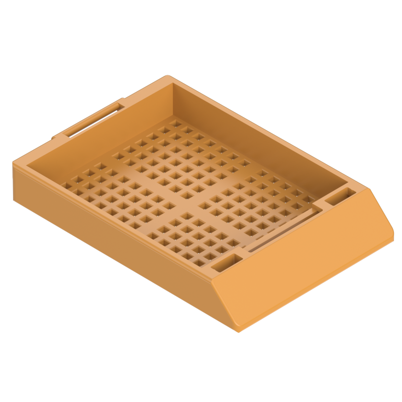 Einbettkassetten - Biopsie braun ohne Deckel