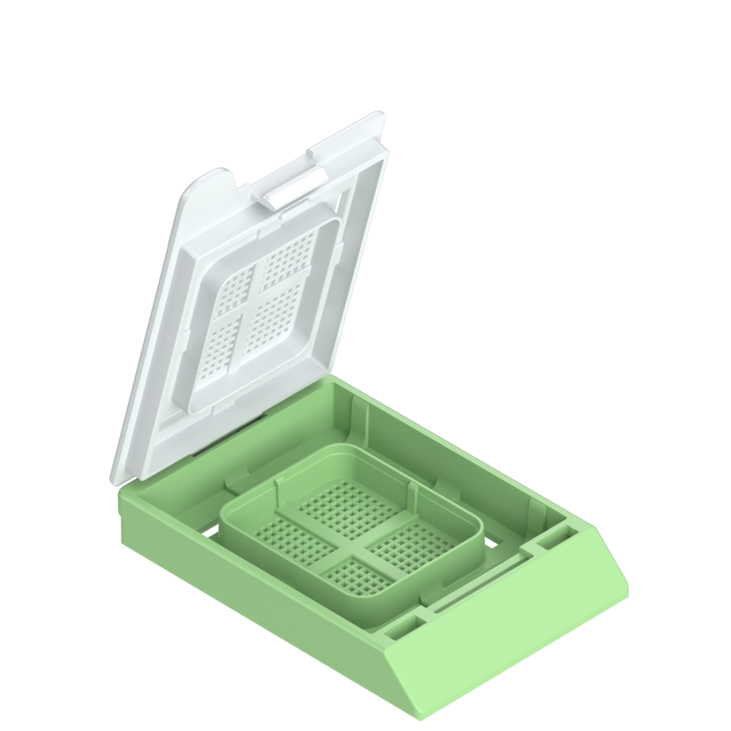 Einbettkassetten - Bionet hellgrün mit Deckel