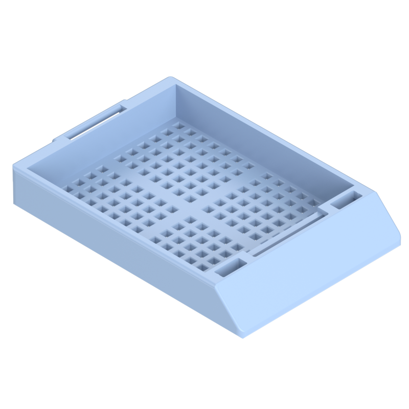 Einbettkassetten - Biopsie hellblau ohne Deckel