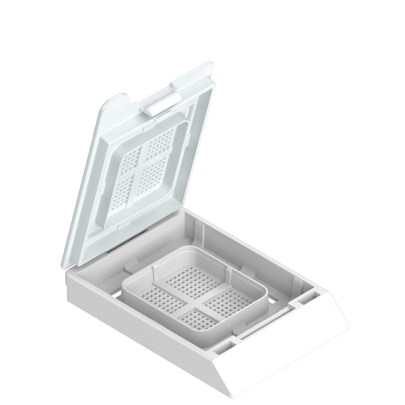 Einbettkassetten - Bionet weiß mit Deckel