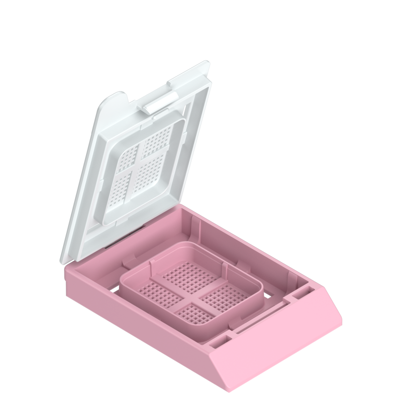 Einbettkassetten - Bionet rosa mit Deckel