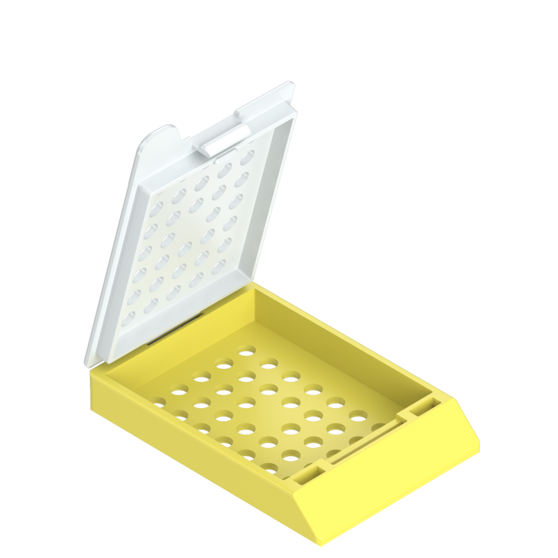 Einbettkassetten - Standard gelb mit Deckel