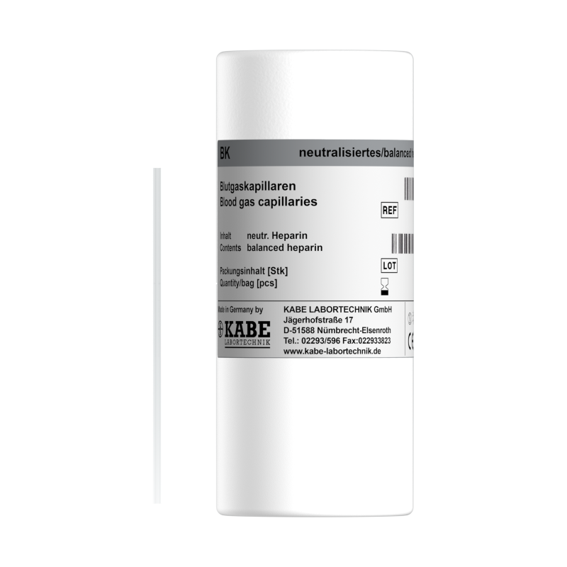 Blutgaskapillaren BK 85 neutralisiertes Hep.AD 1,9 x 85 mm